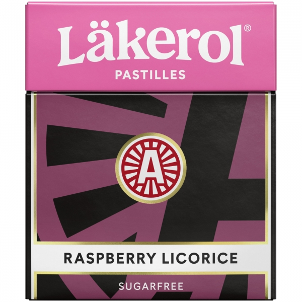 Läkerol Raspberry Liqourice, 25g